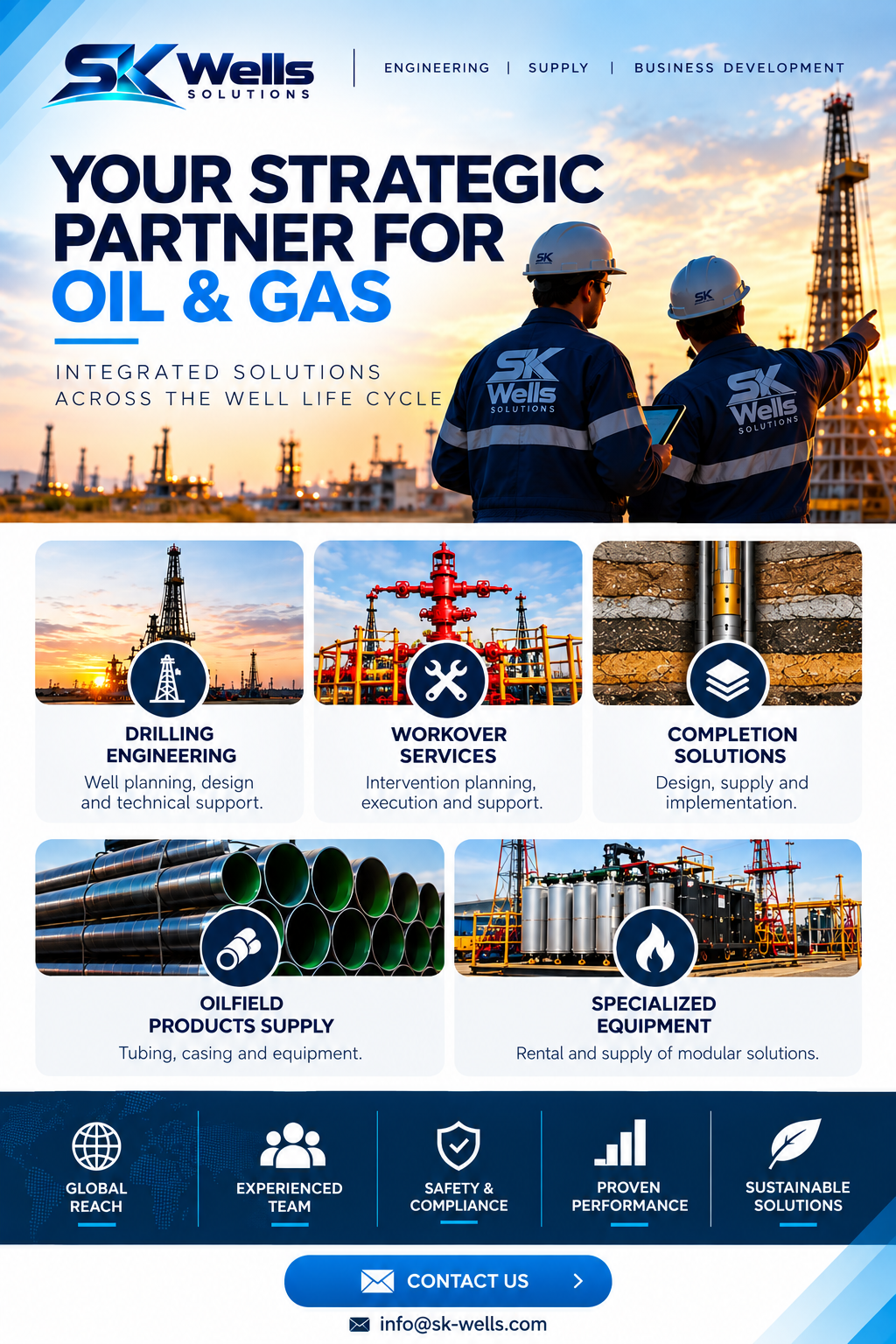 SK Wells Solutions — Strategic Partner for Oil & Gas
